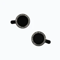 Aizsargstikls HARD DIAMOND kamerai (LENS) Iphone 15/15 Plus melns (2 gab.)