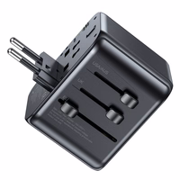 Universālais ceļojumu lādētājs Awei C-39 35W GaN 2xUSB-A/3xUSB-C melns