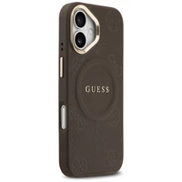 GUESS viedtālruņa apvalks IPHONE 17, saderīgs ar MagSafe GUHMP17SPSAMSECW (PU W/ Peony Hot Stamp) brūns