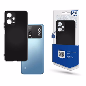 3mk matēts viedtālruņa apvalks Poco X5 5G - melns