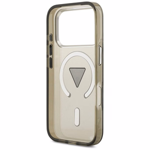 GUESS viedtālruņa apvalks IPHONE 17 Pro ar MagSafe saderīgs (IML gradienta ar trijstūra logotipu) - khaki
