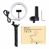 Galda statīvs Puluz ar 26 cm LED vloginga gredzenu PKT3090B