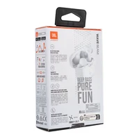 Bezvadu austiņas JBL IP54 IPX2 Wave Beam baltas