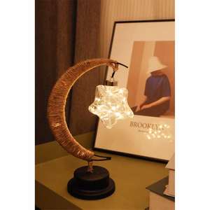 Galda lampa pie gultas Twirl zvaigzne Art Deco (versija 3) EID