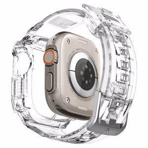 Spigen Rugged Armor Pro maciņš un siksniņa priekš Apple Watch Ultra 49 mm (caurspīdīgs)