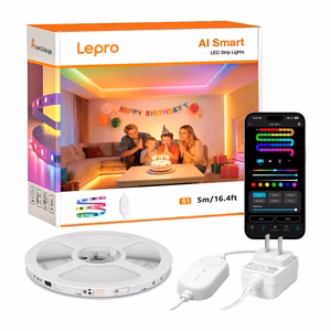 Lepro S1 5 m Wi-Fi / Bluetooth RGBIC LED lente