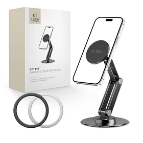 Tech-Protect DPT100 magnētiskais MagSafe galda tālruņa turētājs - melns