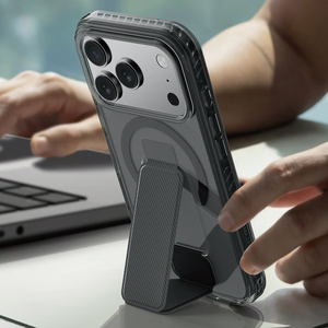 AmazingThing Titan Pro Holder viedtālruņa apvalks iPhone 17 Pro, saderīgs ar MagSafe - melns