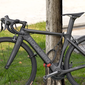 Rockbros RKS870-BK velosipēda slēdzene ar kodu un 85 cm tērauda trosi – sarkana