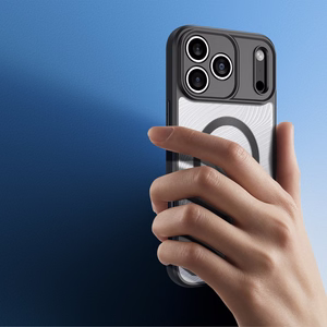 Dux Ducis AIMO magnētiskais apvalks iPhone 17 Pro Max saderīgs ar MagSafe - melns