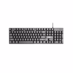 ART vadu tastatūra USB A QWERTY ar gaismu AK-49 melna