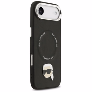 Karl Lagerfeld Karl Pin Magnētiskais viedtālruņa apvalks iPhone Air - Melns