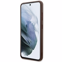 Guess GUHCS23S4GMGBR S23 S911 brūns/brūns cietais apvalks 4G Big Metal Logo