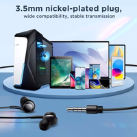 Vadu austiņas JR-EW02, ar pusi ausī (baltas)