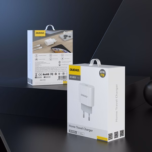 Dudao A14EUC PD 20W USB-C sienas lādētājs ar kabeli - balts