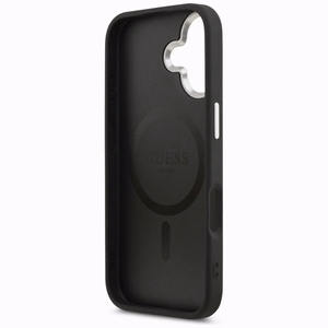 Guess Trīsstūra logotipa magnētiskais apvalks iPhone 17 - melns