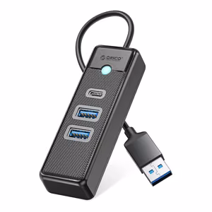 Orico PWC2U-U3 3 portu USB centrmezgls 2x USB-A 3.0 1x USB-C 3.0 0.5m - melna