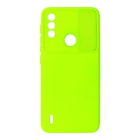 Camshield Soft viedtālruņa apvalks Motorola Moto E7 Power/E7i Power laima krāsas