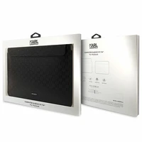 Karl Lagerfeld Saffiano Plaque apvalks 14" portatīvajam datoram - melns