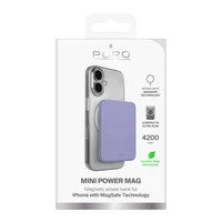Puro 4200mAh Ultra-Thin MagSafe saderīga USB-C barošanas banka - violeta