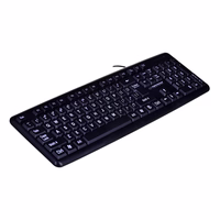 Esperanza EK129 keyboard USB QWERTY UK English melns
