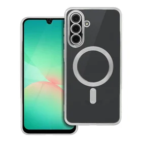 ELECTRO MAG COVER viedtālruņa apvalks saderīgs ar Magnētisko MagSafe SAMSUNG A56 sudraba