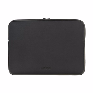Melns Tucano Elements 2 4 mm neoprēna apvalks MacBook Air 13 collu (2018–2024), MacBook Pro 13 collu (2016–2022) un 12 collu klēpjdatoriem