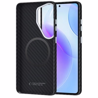 Tech-Protect Ion Carbon MagSafe Maciņš for Samsung Galaxy S26 Ultra - melns and sudraba