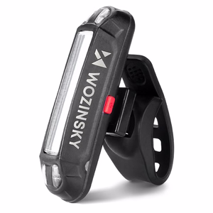Wozinsky WSBLB2 priekšējā (400 lm) un aizmugurējā USB-C velosipēda luktura komplekts – melns