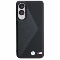 BMW ādas lielo svītru Magnētiskais viedtālruņa apvalks Samsung Galaxy S25 Edge - melns