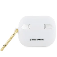 Hello Kitty Silikonais 3D Kitty Head korpuss AirPods Pro - balts