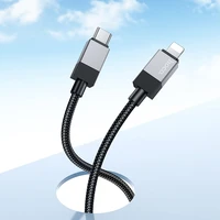 Kabelis USB C uz Lightning Hoco PD 27W 1 m X110 melns