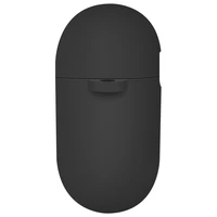 Uniq Nexo AirPods 4 + ausu āķu silikona apvalks - melns