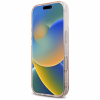 Karl Lagerfeld IML Rhinestones Karl Head apvalks iPhone 16 Pro rozā