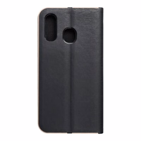 LUNA Book Gold viedtālruņa apvalks SAMSUNG A40 melns