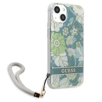 Guess GUHCP13MHFLSN iPhone 13 6.1" zaļš/zaļš cietais apvalks Ziedu Siksniņa