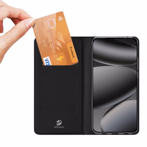 Melns DUX DUCIS wallet SKIN PRO vāciņš modelim GOOGLE PIXEL 11 PRO