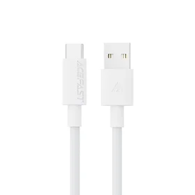 USB kabelis Acefast C18-04 no USB-A uz USB-C 1,2 m, balts