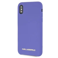 Karl Lagerfeld silikona apvalks iPhone X/Xs - violets