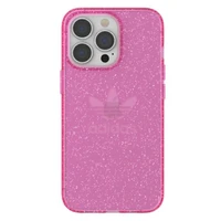 Adidas OR aizsargājošs caurspīdīgs apvalks Spīdums iPhone 13 Pro / iPhone 13 - rozā