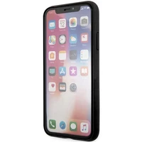 Guess 4G lielais metāla logotips viedtālruņa apvalks iPhone X/XS - pelēka
