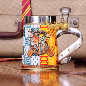 Harry Potter Golden Snitch kauss ar izņemamu nerūsējošā tērauda krūzi dāvanu kastē, 600 ml