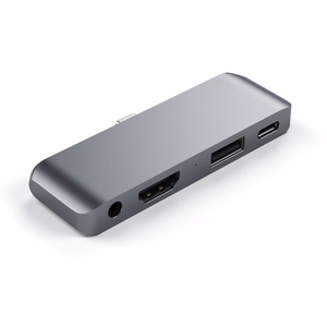 Adapter HUB 4in1 USB C Satechi Mobile Pro Hub ST-TCMPHM space pelēks