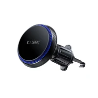 Tech-Protect MM15W-V4 Magnetic MagSafe 15W turētājs automašīnas kabīnai / vējstiklam / ventilācijas atverei - melns