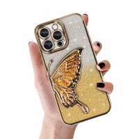 Tel Protect Butterfly ūdens viedtālruņa apvalks Iphone 13 Pro Max zelta