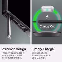 Spigen Tough Armor viedtālruņa apvalks Samsung Galaxy S23 Ultra - melns