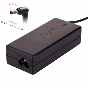 Lādētājs klēpjdatoram Akyga AK-ND-01 (19V / 3.42A 65W 5.5 x 2.5mm) ASUS / TOSHIBA / LENOVO 1.2m
