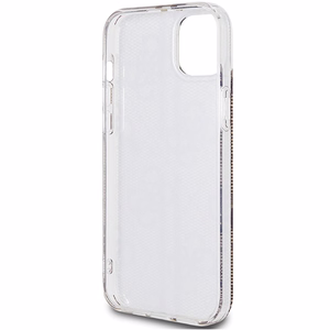 Guess IML 4G Gold Stripe viedtālruņa apvalks iPhone 15 Plus / 14 Plus - brūns