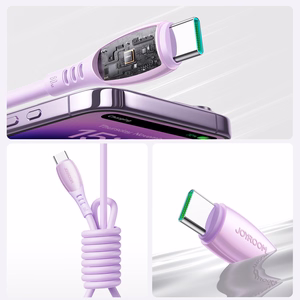 Joyroom S-A59 Vibrant Series 60W USB-C - USB-C Kabelis 1.2m - violets
