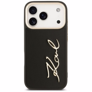 Karl Lagerfeld Karl Script Logo apvalks iPhone 17 Pro - melns